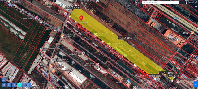 ขาย ที่ดิน 77 ไร่ บางบ่อ สมุทรปราการ ผังสีม่วง ราคาดี ใกล้นิคมเวล