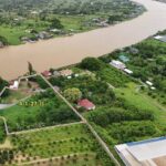 ขายที่ดินถมแล้ว ติดแม่น้ำเจ้าพระยาตรงข้ามเกาะเกร็ด ท่าอิฐ 4-1-27ไ