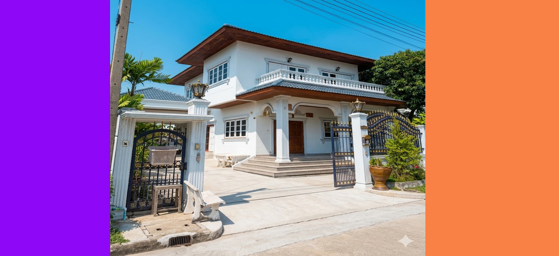 บ้านเดี่ยวมหาชัยเมืองทอง หลังใหญ่ 81 ตร.ว. พื้นที่ใช้สอยเยอะ