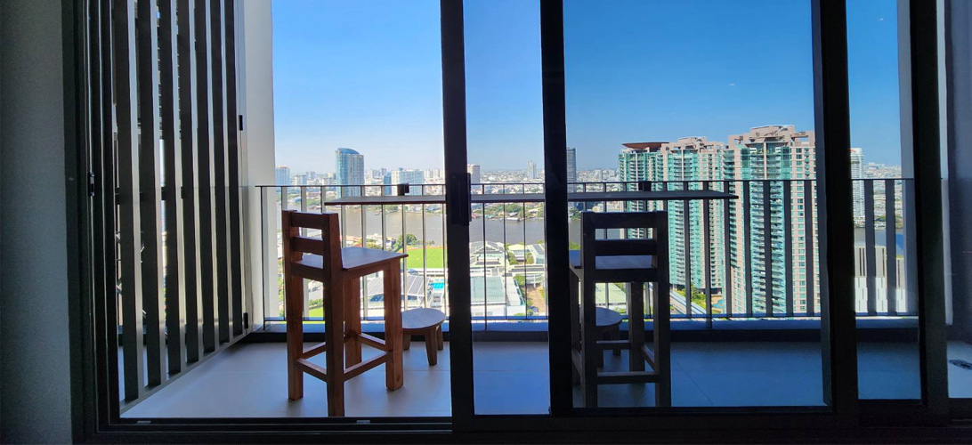 คอนโด ขาย Condo fully furnished ชั้น 34 Rhythm Charoenkrung Pavillion วิวแม่น้ำเจ้าพระยา เฟอร์นิเจอร์ครบ