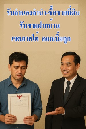 ที่ดิน ประกาศ ตรงกับนายทุนคุยง่าย ไม่ผ่านนายหน้า ในเขตสงขลาพัทลุงสตูล รับจำนองจำนำที่ดินดอกเบี้ยถูกภาคใต้ ใจดีให้คำปรึกษาฟรี,ปัตตานียะลานราธิวาส